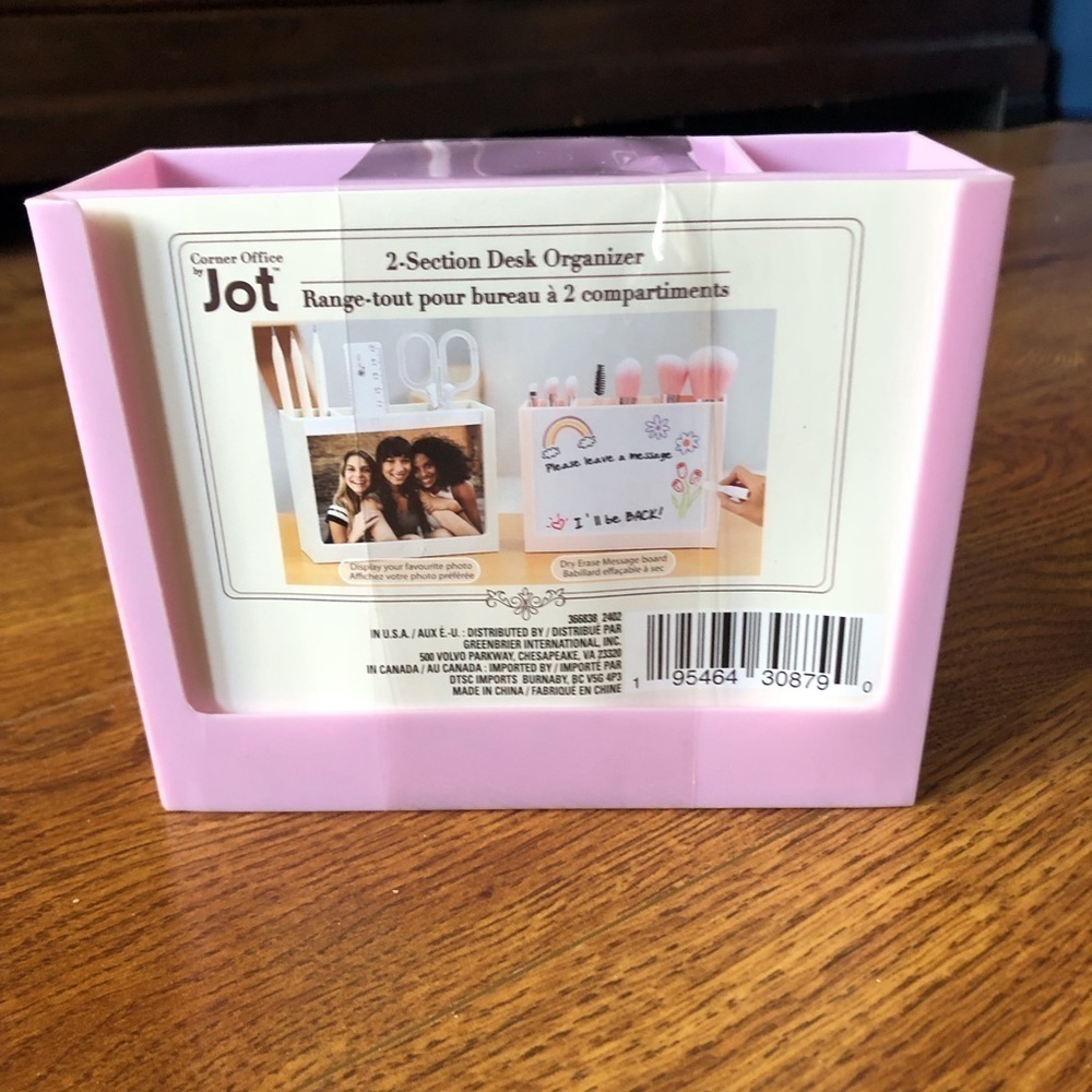 2-Section Desk Organizer with frame